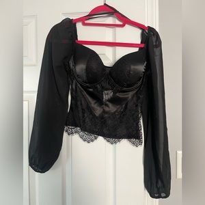 Bustier black top